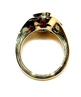 Ringe Giorgio Visconti Dame Flower in Gelbgold Smeraldo 0.59 Ct A0757X-14 - A0757X-14